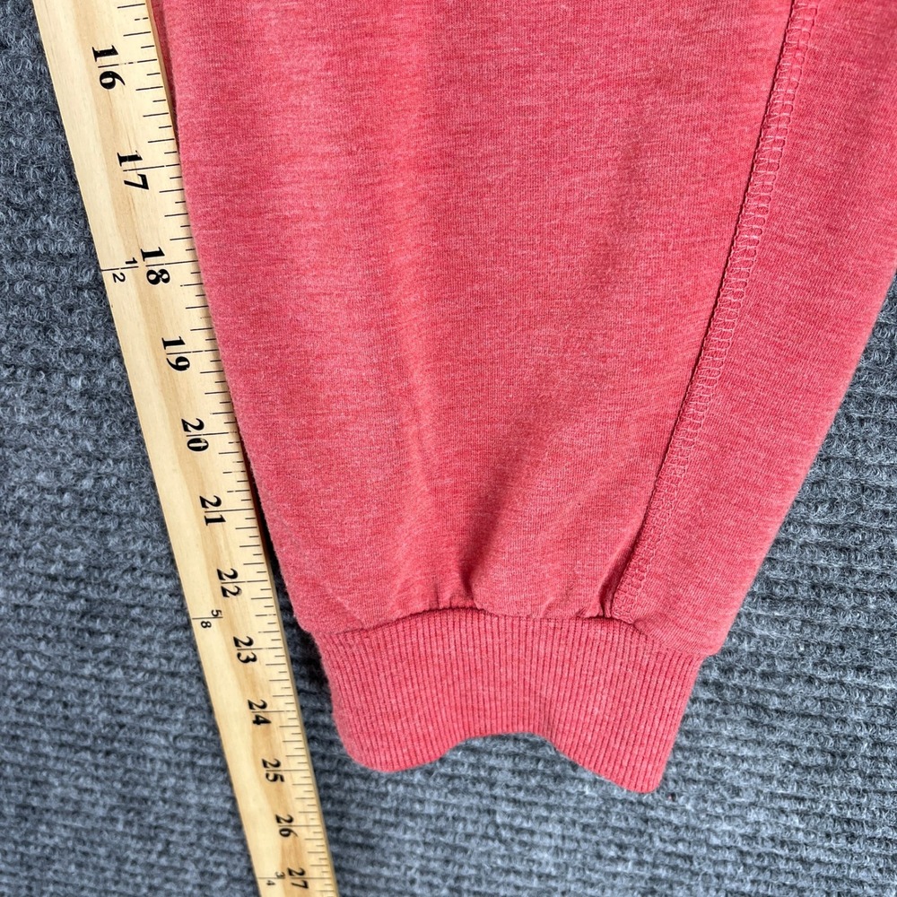 The Black Dog Jogger Sweatpants Women L Red Drawstring Fleece Casual Lounge Cozy - Picture 12 of 14